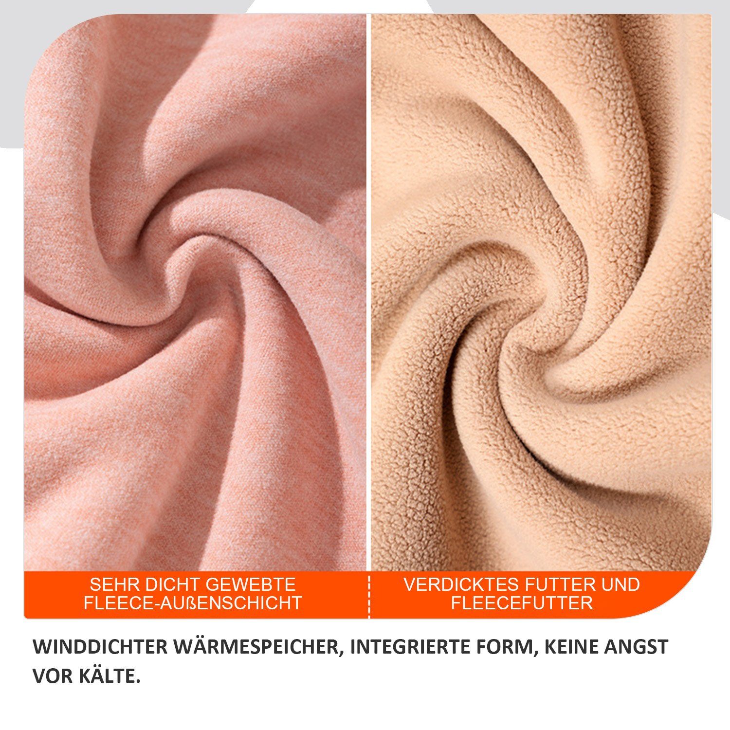 TOPMELON Thermounterhemd Fleece Gefütterte Kinder Thermo Unterwäsche Set