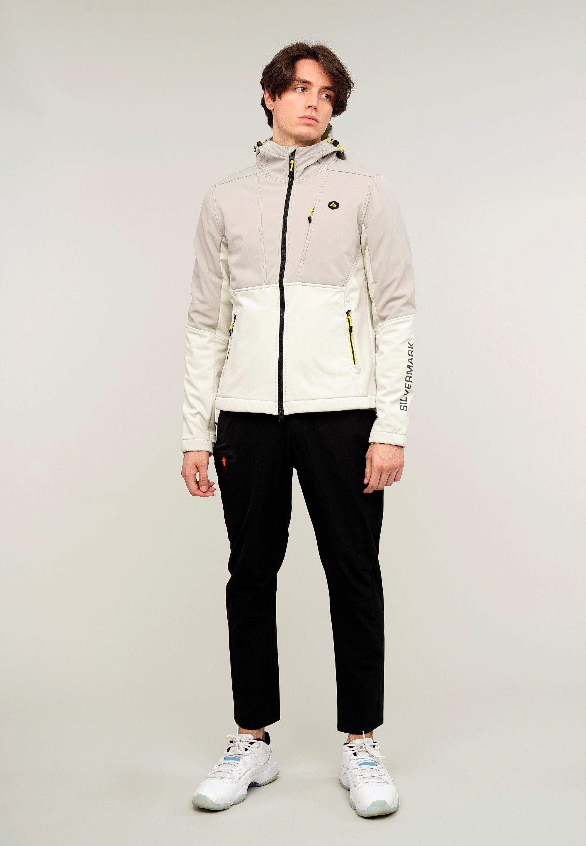 GIORDANO Softshelljacke Silvermark by G-Motion Teflon mit wasser- und windabweisender Funktion