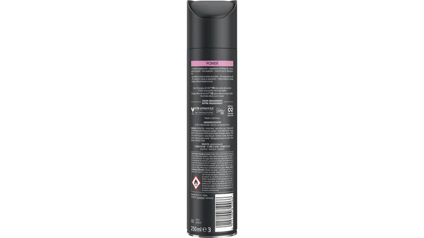 TAFT Haarspray Power Cashmere-artige Geschmeidigkeit 250 ml Haltegrad 5 - sehr starker Halt 250 ml