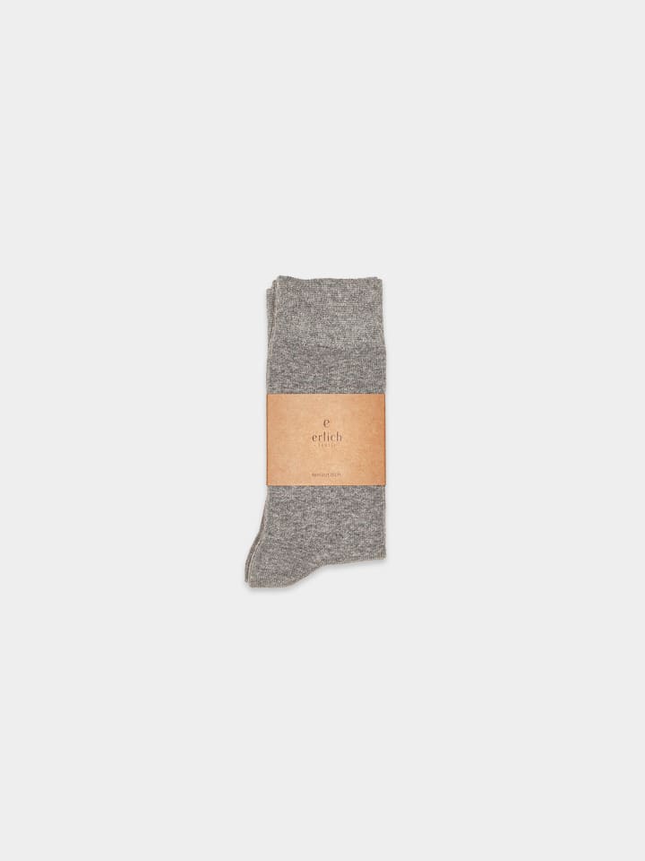 Erlich Textil  Socken 3er Pack MAXI in hellgrau-melange günstig kaufen 39-42