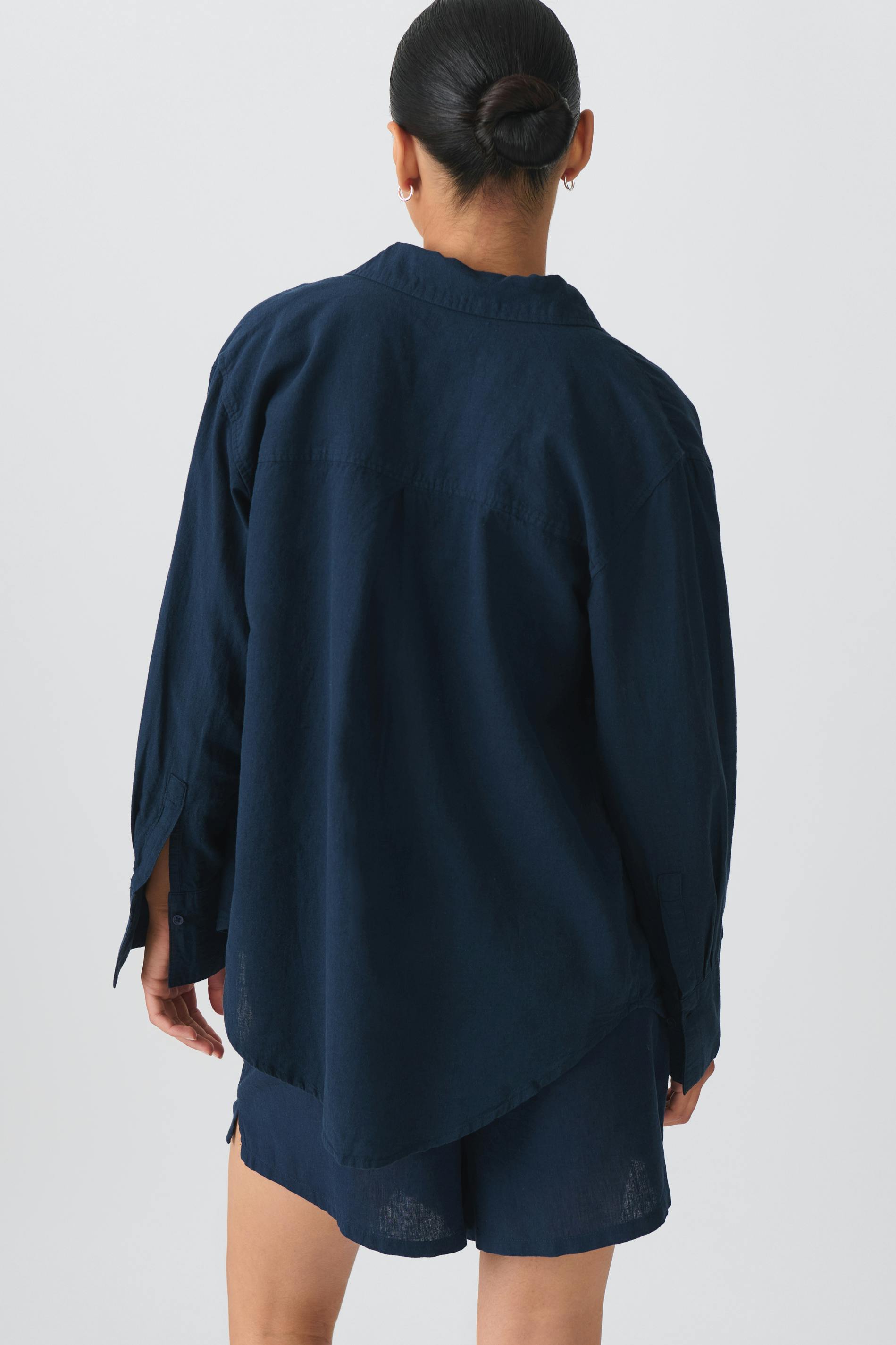 Linen blend shirt