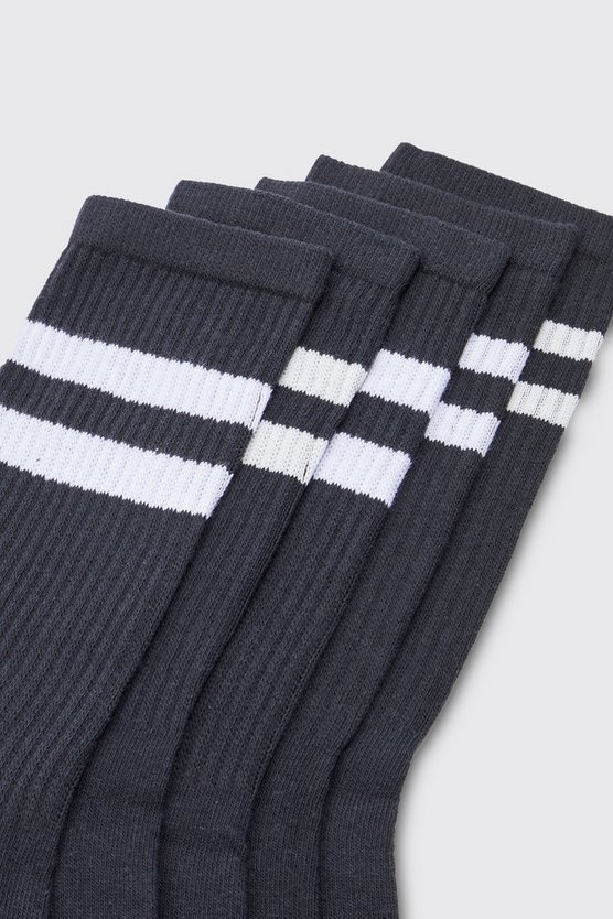 5er-Pack Sport-Socken mit Streifen