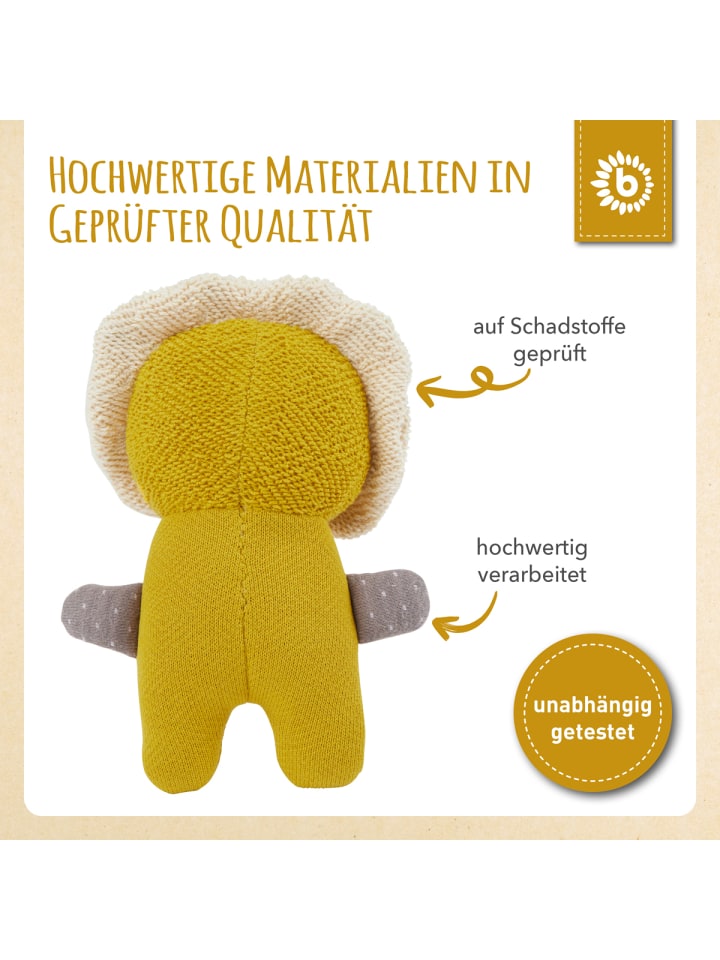 Bieco Spielwaren Kuscheltier Gehäkelt Löwe - ab Geburt in Gelb günstig kaufen onesize