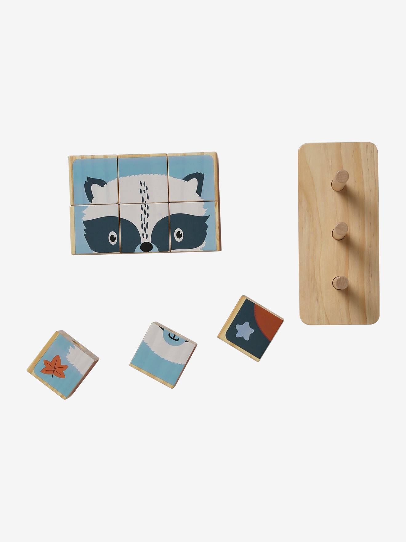 Vertbaudet Stapel-Puzzle aus Holz FSC - natur