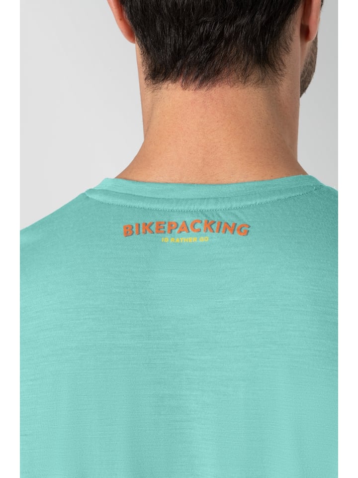 super.natural Merino T-Shirt M BIKEPACKING TEE in grün günstig kaufen