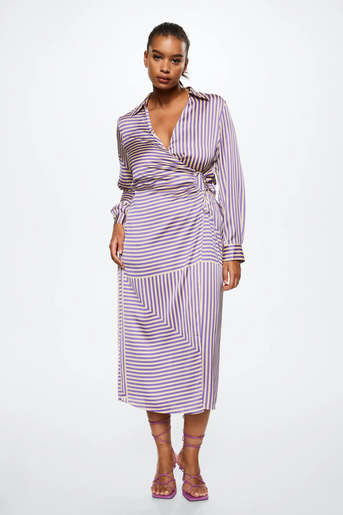 MANGO  Lila Damenkleid 37032885
