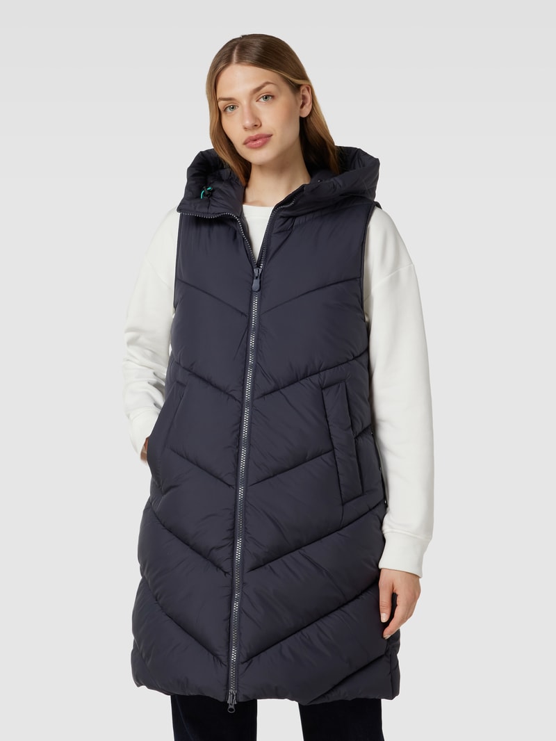 Steppweste mit Kapuze Modell 'JUDEE' in marineblau