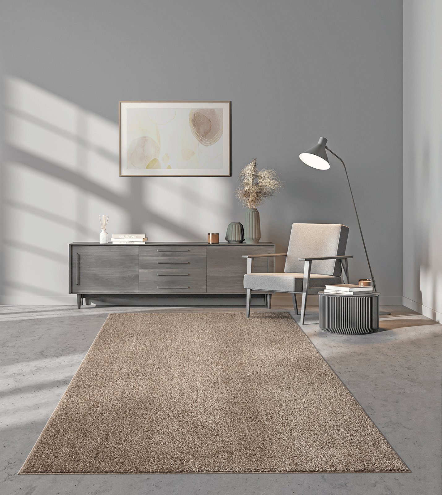 Hochflor-Teppich Renton Moderner Flauschiger Teppich, the carpet, Rechteck, Höhe: 25 mm, Wohnzimmer, Schlafzimmer, Kinderzimmer, besonder weich, waschbar