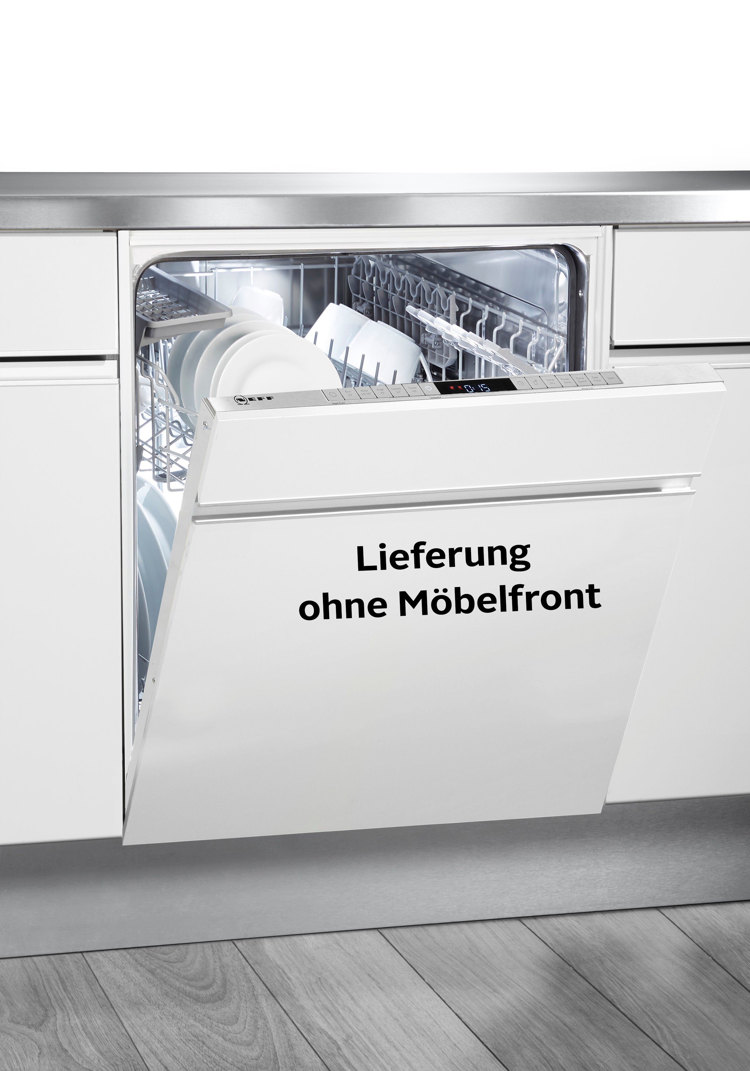 NEFF vollintegrierbarer Geschirrspüler, S255HAX24E, 13 Maßgedecke, XXL-Geschirrspüler