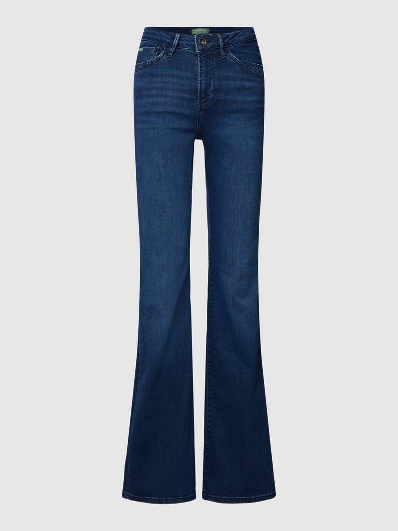Jeans im 5-Pocket-Design Modell 'CELIA' in dunkelblau