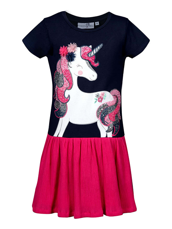 happy girls by Eisend Kleid in Pink/ Dunkelblau günstig kaufen