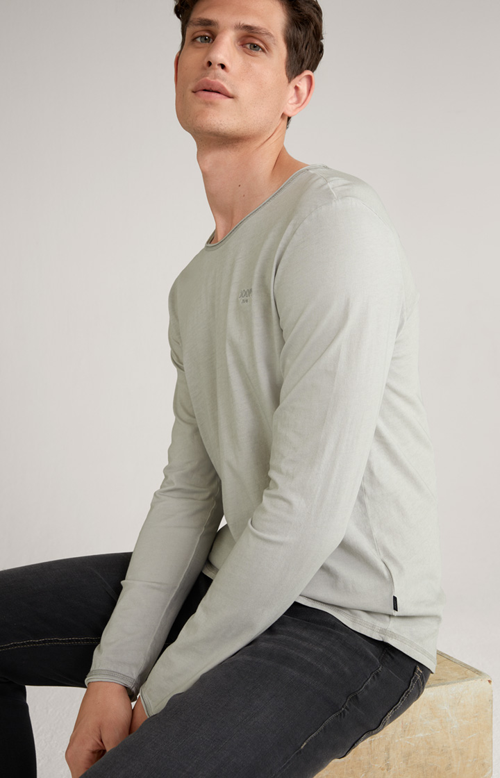 Longsleeve Carlos in Silber meliert