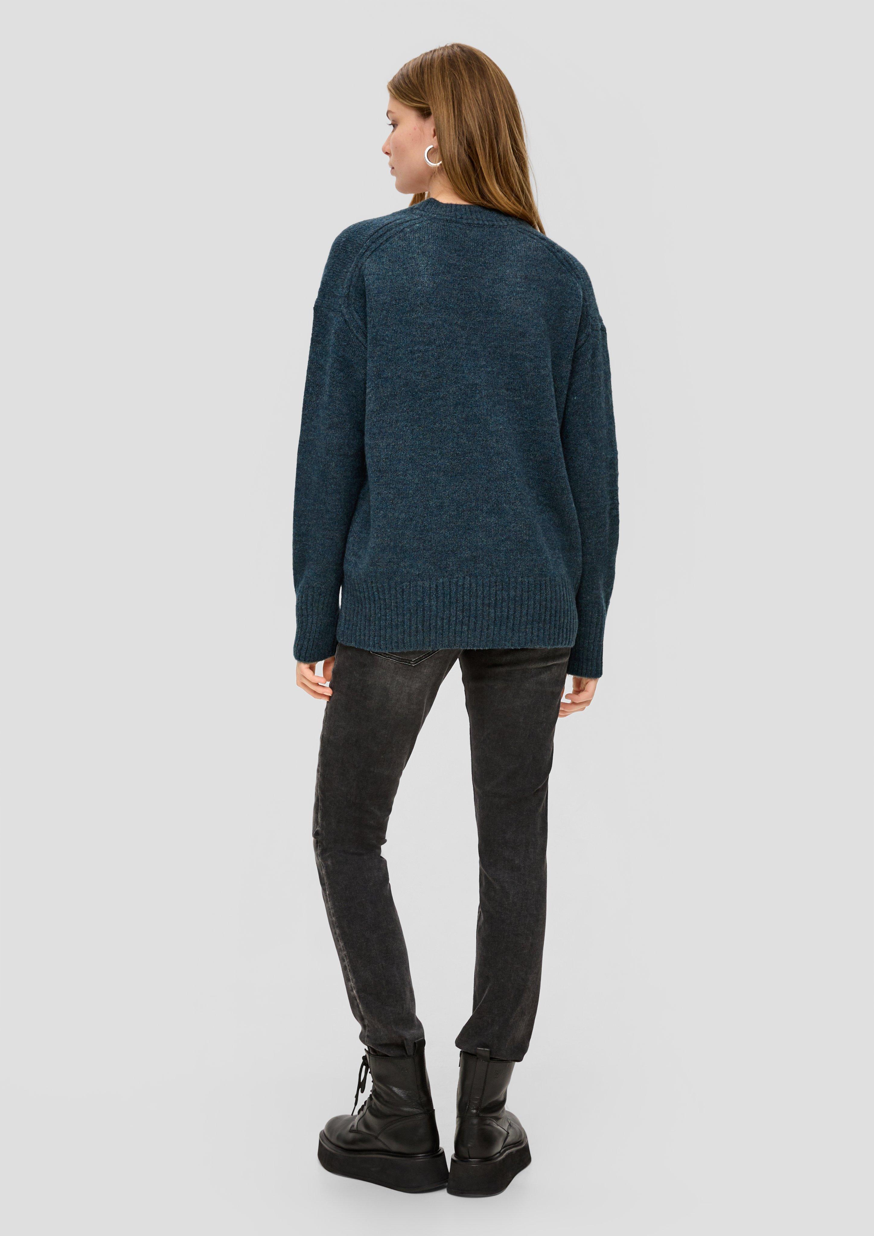 Strickpullover mit V-Ausschnitt  2151118-69W0