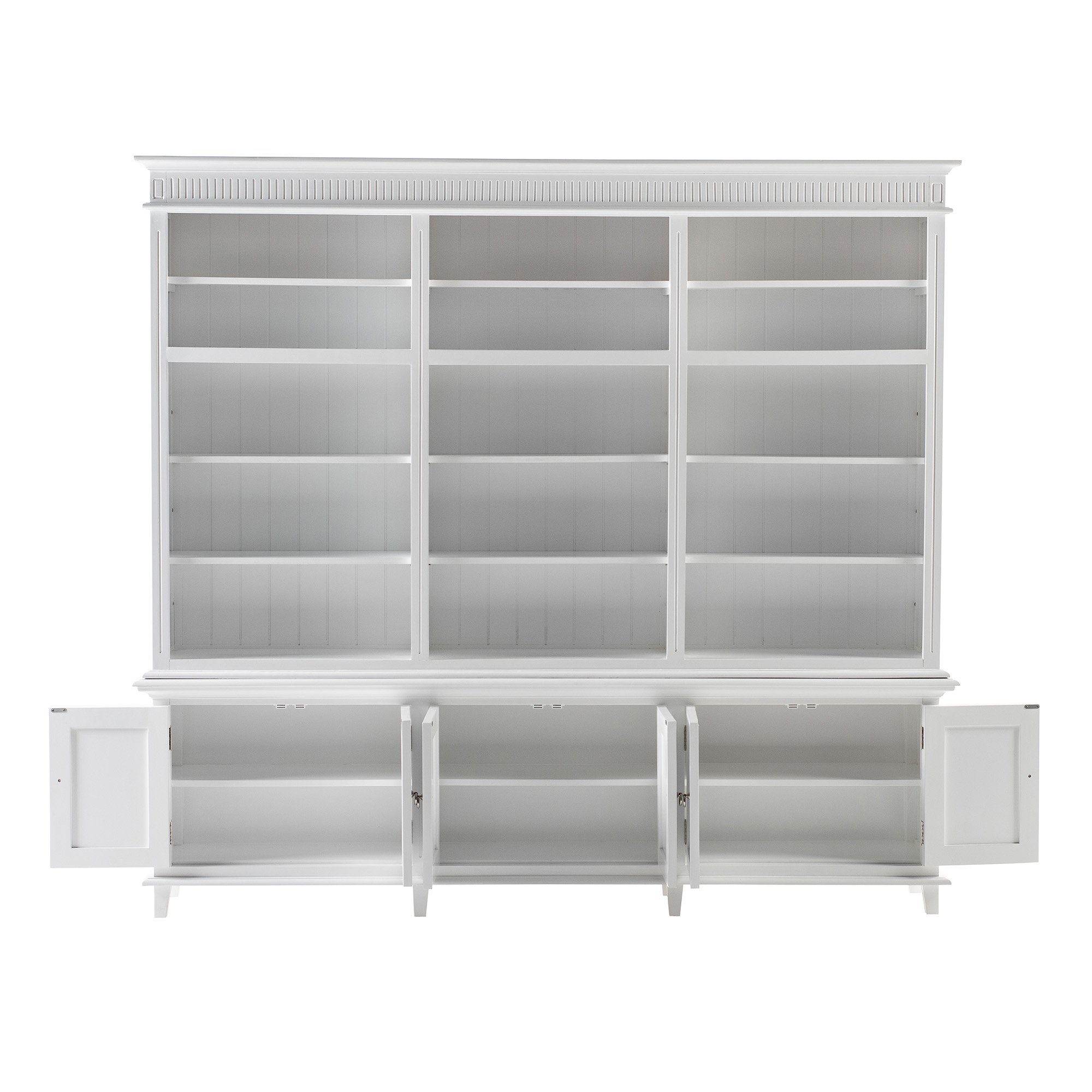 Novasolo Küchenbuffet Skansen Verstellbare Regale, Triple-Bay Hutch Kabinett