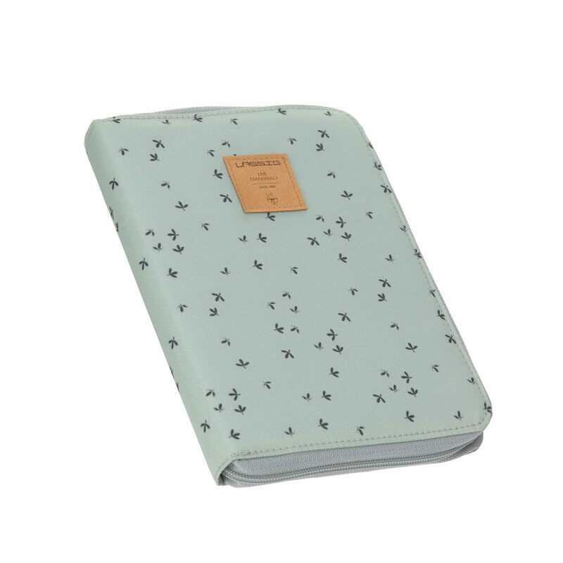 Protège carnet de santé Floral menthe Lässig
