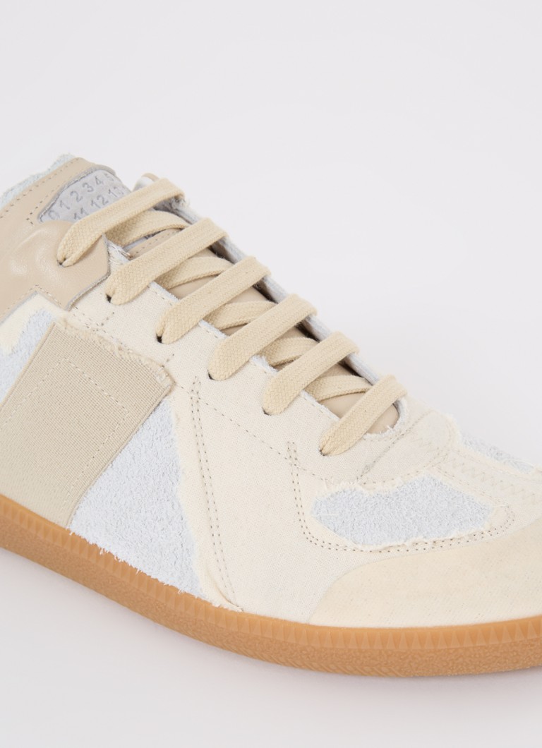 Maison Margiela Replica Inside Out cipő báránybőrből, velúr részletekkel