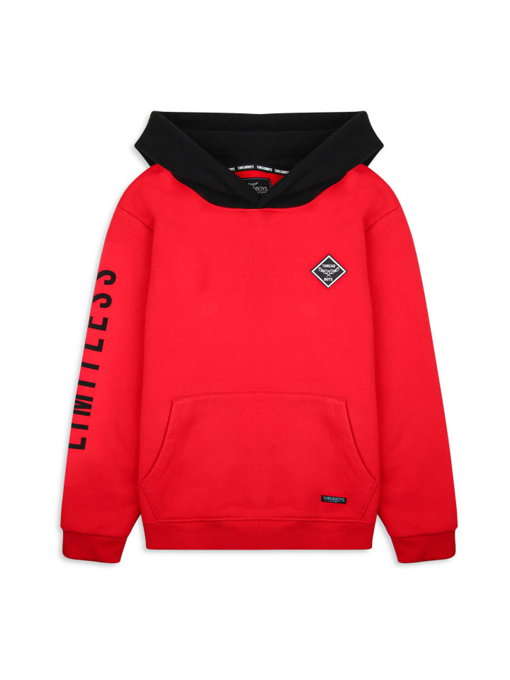 Threadboys Kapuzensweatshirt Honest in rot günstig kaufen
