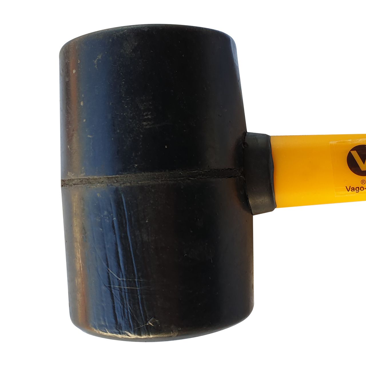 Vago-Tools Gummihammer 700 g Hammer Ausbeulhammer Schonhammer Fiberglasstiel