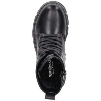 Dockers Schnür Boots in schwarz