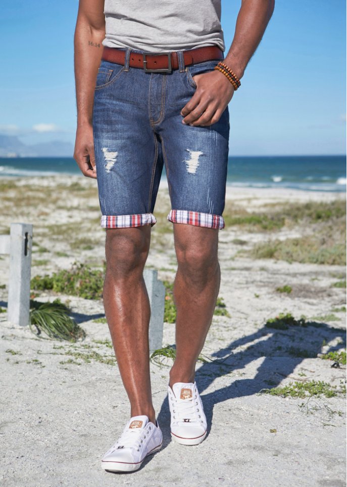 Jeans-Bermuda, Loose Fit