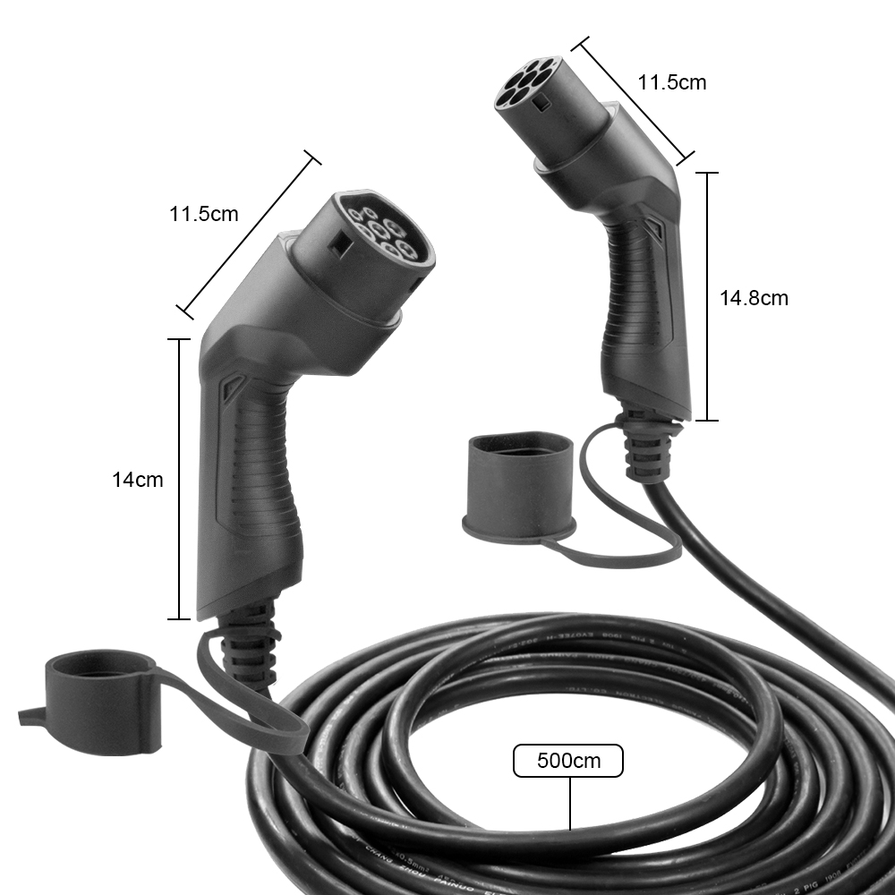 EM2GO Verbindungskabel, 32A 3phasig Type 2