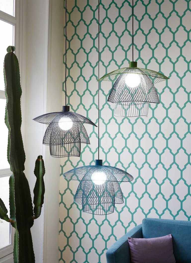 Lampa wisząca Forestier Butterfly, model mały, 38,4 x Ø56 cm