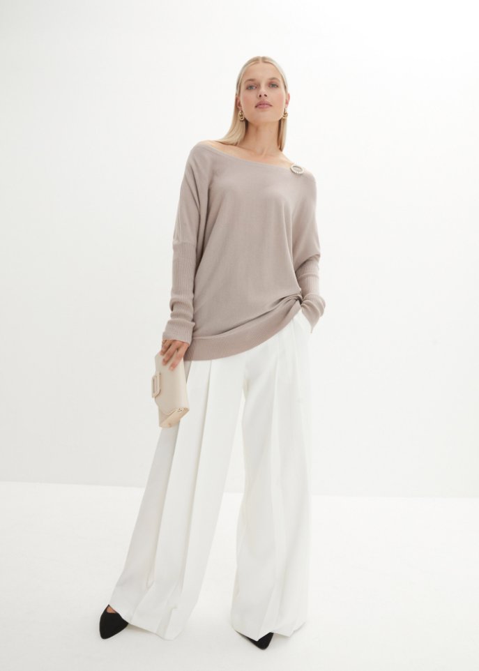 Pullover mit Perlendetail