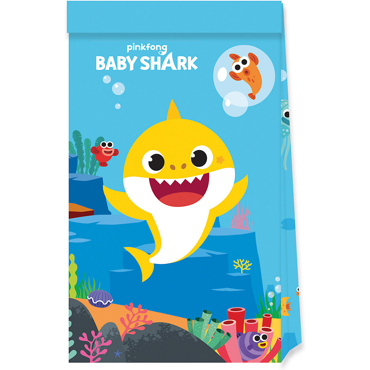 Mitgebseltüten Papier Baby Shark, 4 Stück