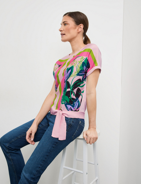 Blusenshirt mit Bindedetail