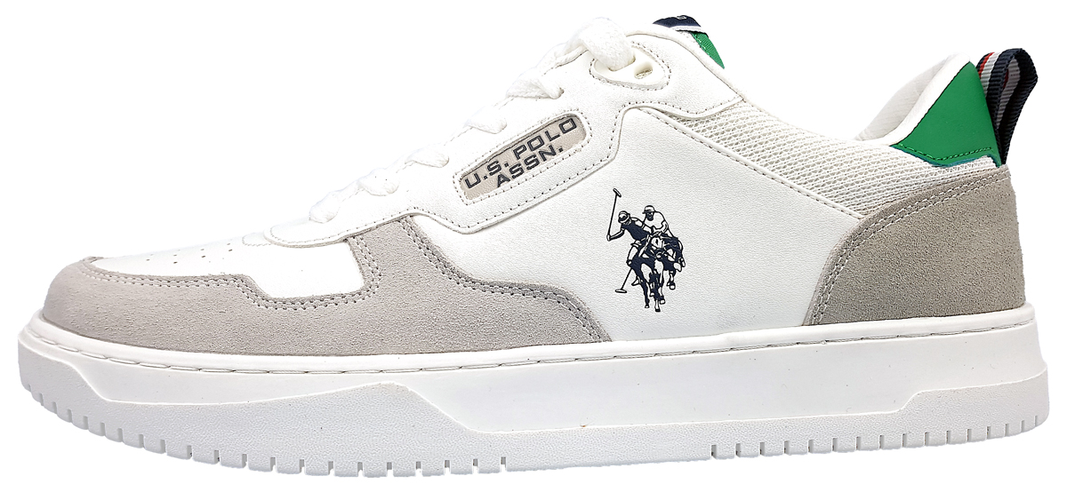 US Polo RUSH001-WHI-GRE01 Weiß white/grey