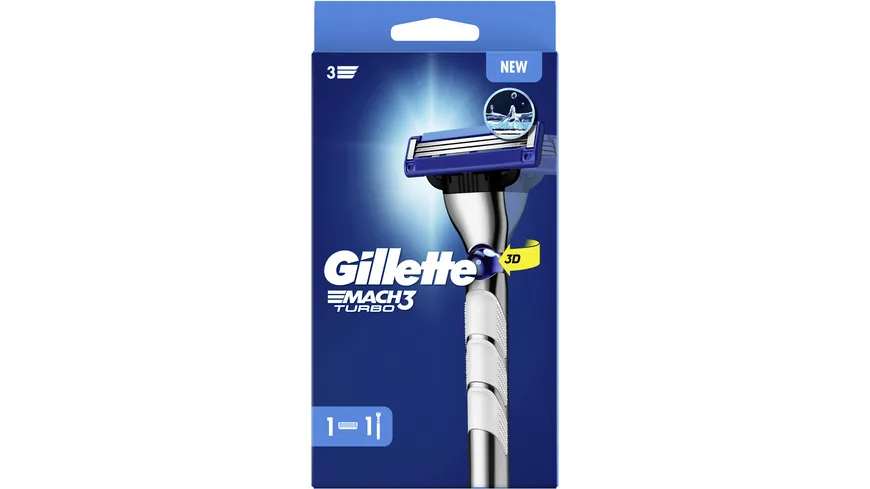 Gillette MACH3 Rasierer Turbo 3D