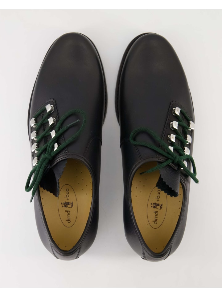 dirndl bua Haferlschuhe in Schwarz günstig kaufen