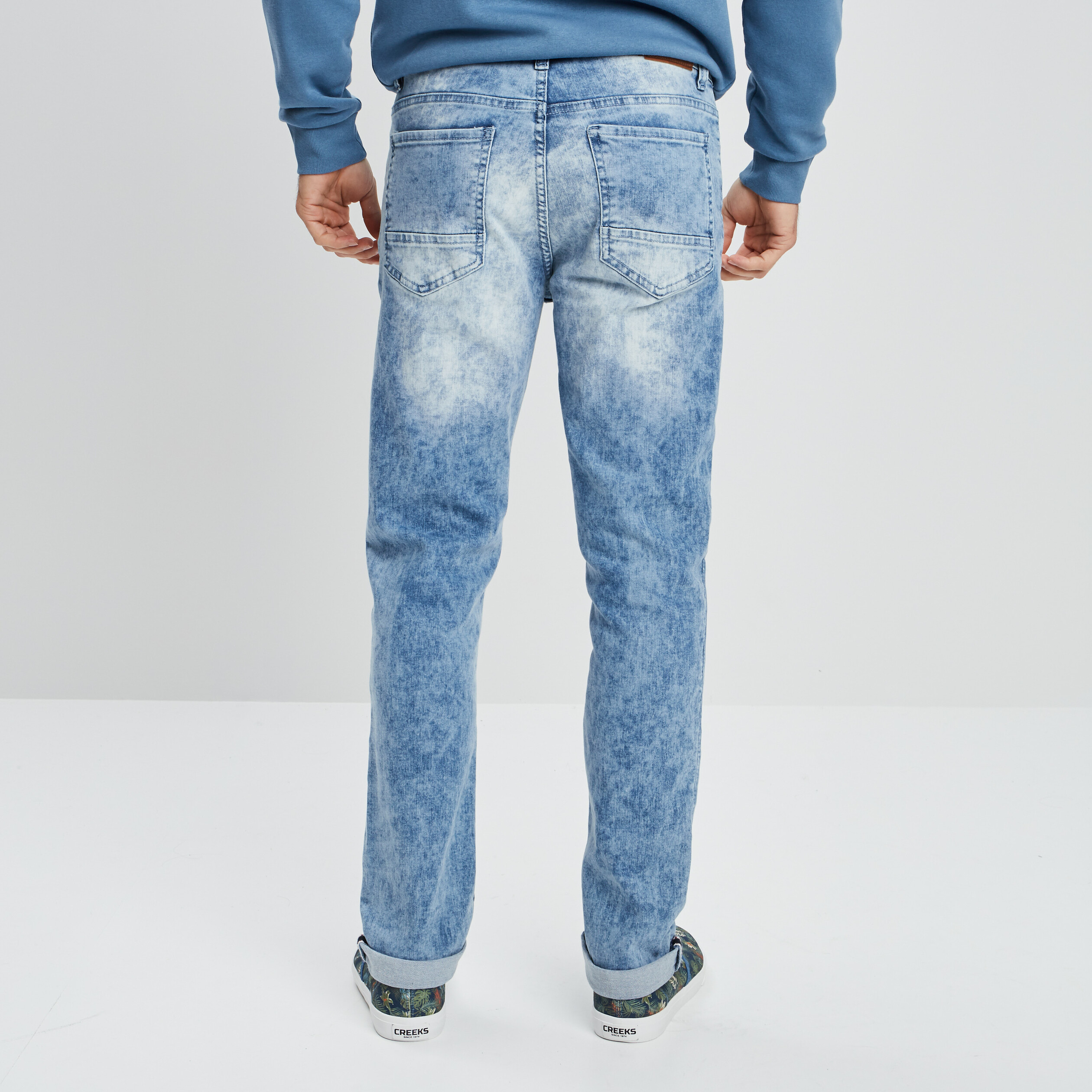Jeans slim 5 poches denim triple stone homme | La Halle