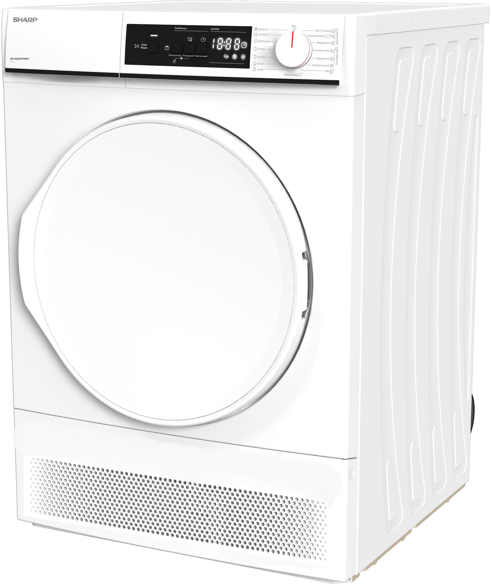 Sharp Kondenstrockner KD-NCA7S7PW91-DE, 7 kg