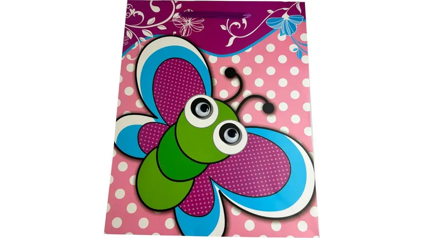 BOCK Geschenktüte gross Wackelaugen 32 x 26 x 12cm sortiert