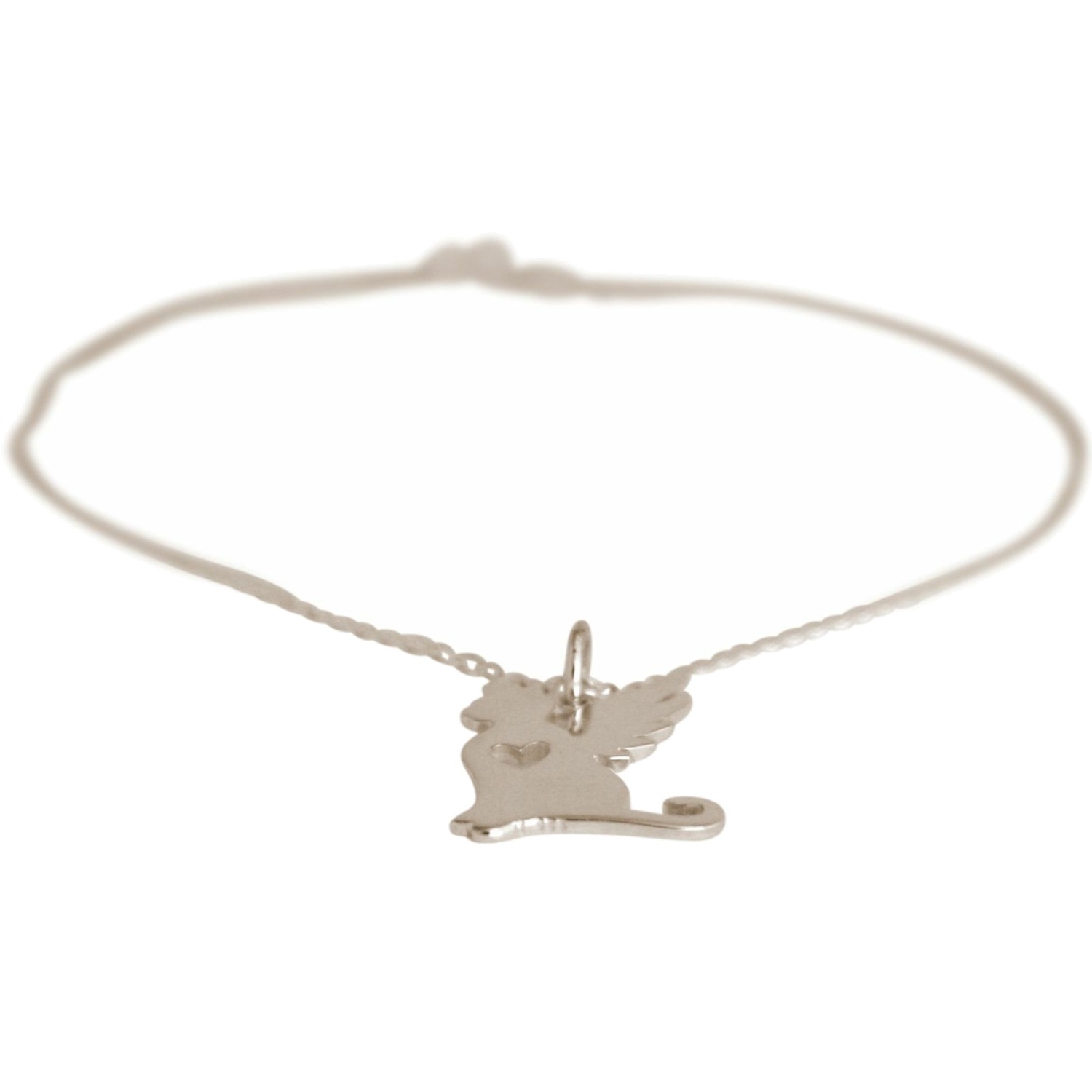 Armband 'Katze Flügel - Treuer Schutzengel'