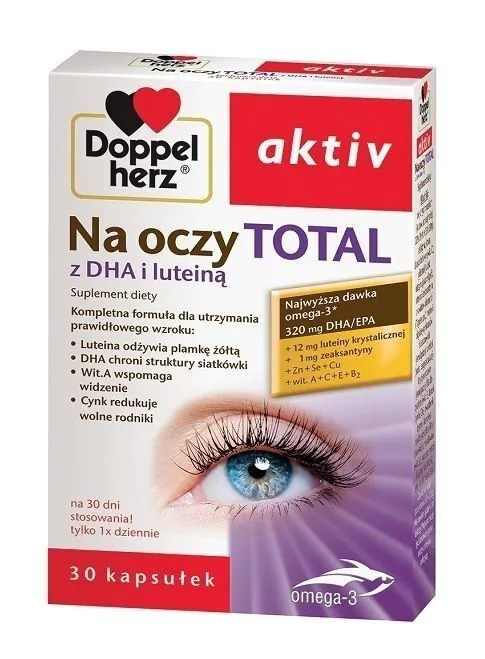 Doppelherz Aktiv za oči Total, dodatak prehrani za podršku vidu, kapsule