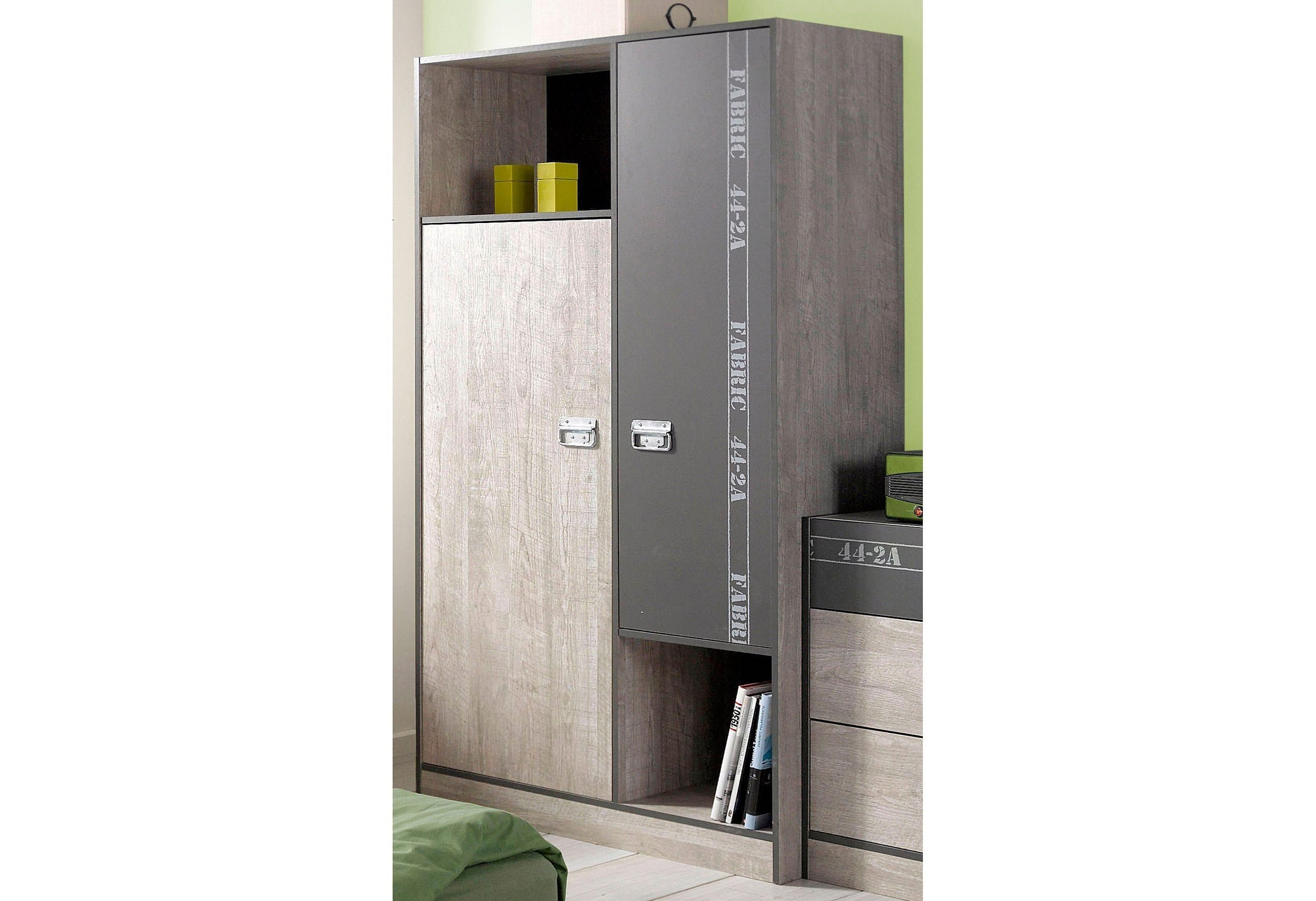 Parisot Jugendzimmer-Set Fabric, (Komplett-Set, 5-teilig), mit extra viel Stauraum
