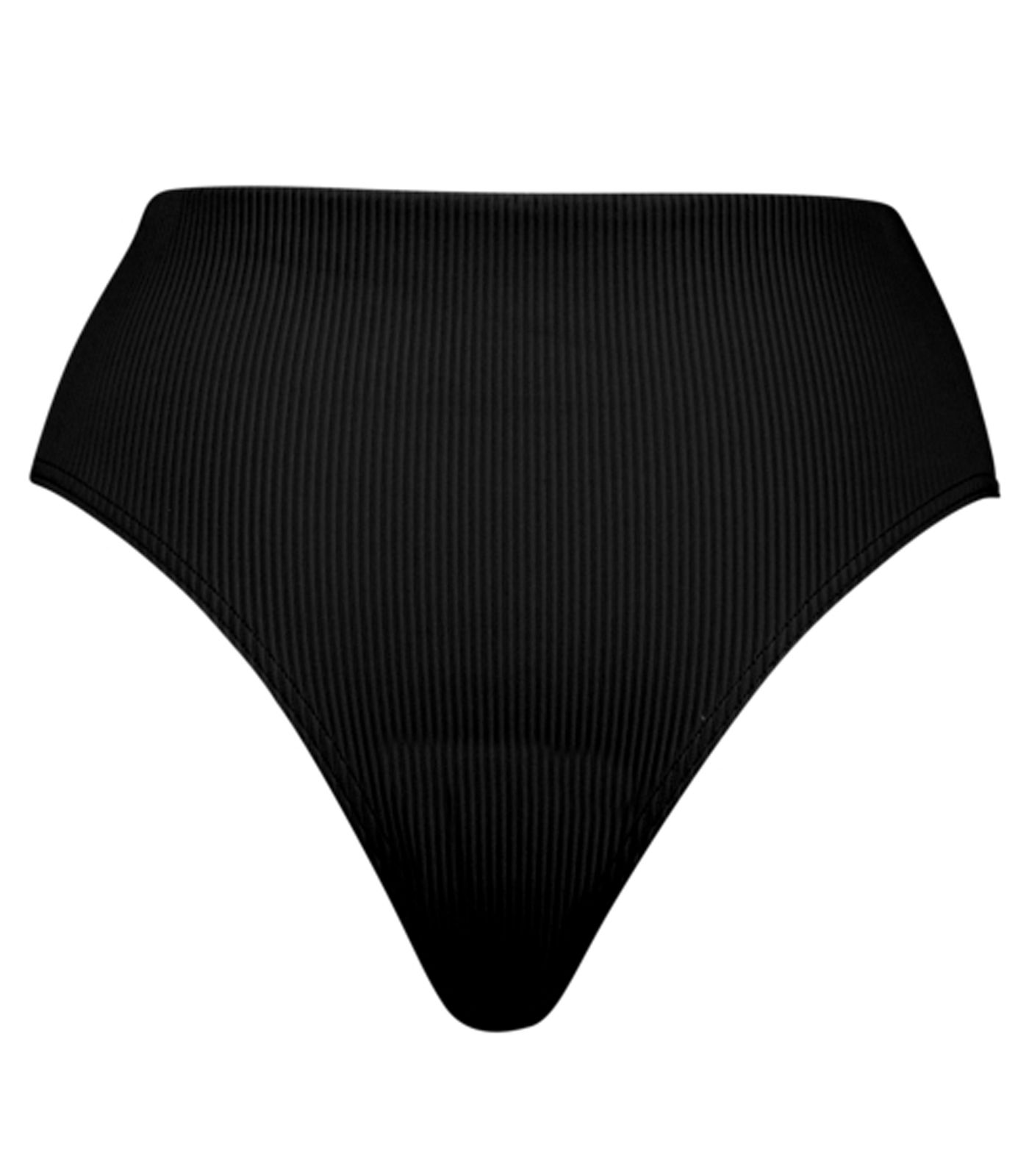 PUMA Black Combo Ribbed High Waist Bikinihose