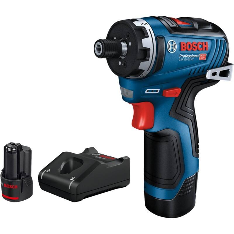 Bosch Schrauber GSR 12V-35 Kit HX Karton 06019J9101 Blau, Schwarz