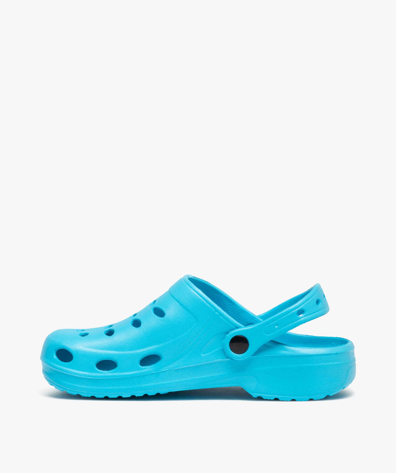 Sabots souples femme unis à perforations bleu | GEMO