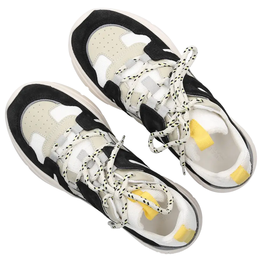 Isabel Marant - Sneaker low KINDSAY Materialmix - schwarz