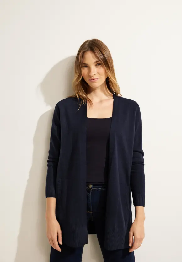 CECIL Cosy Melange Strickjacke