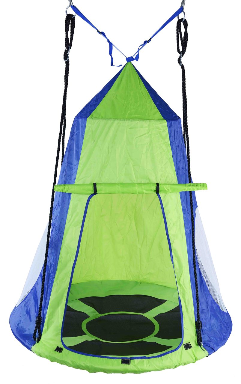 HC Garten & Freizeit Kinder Nestschaukel inkl. Zelt Ø 100 cm