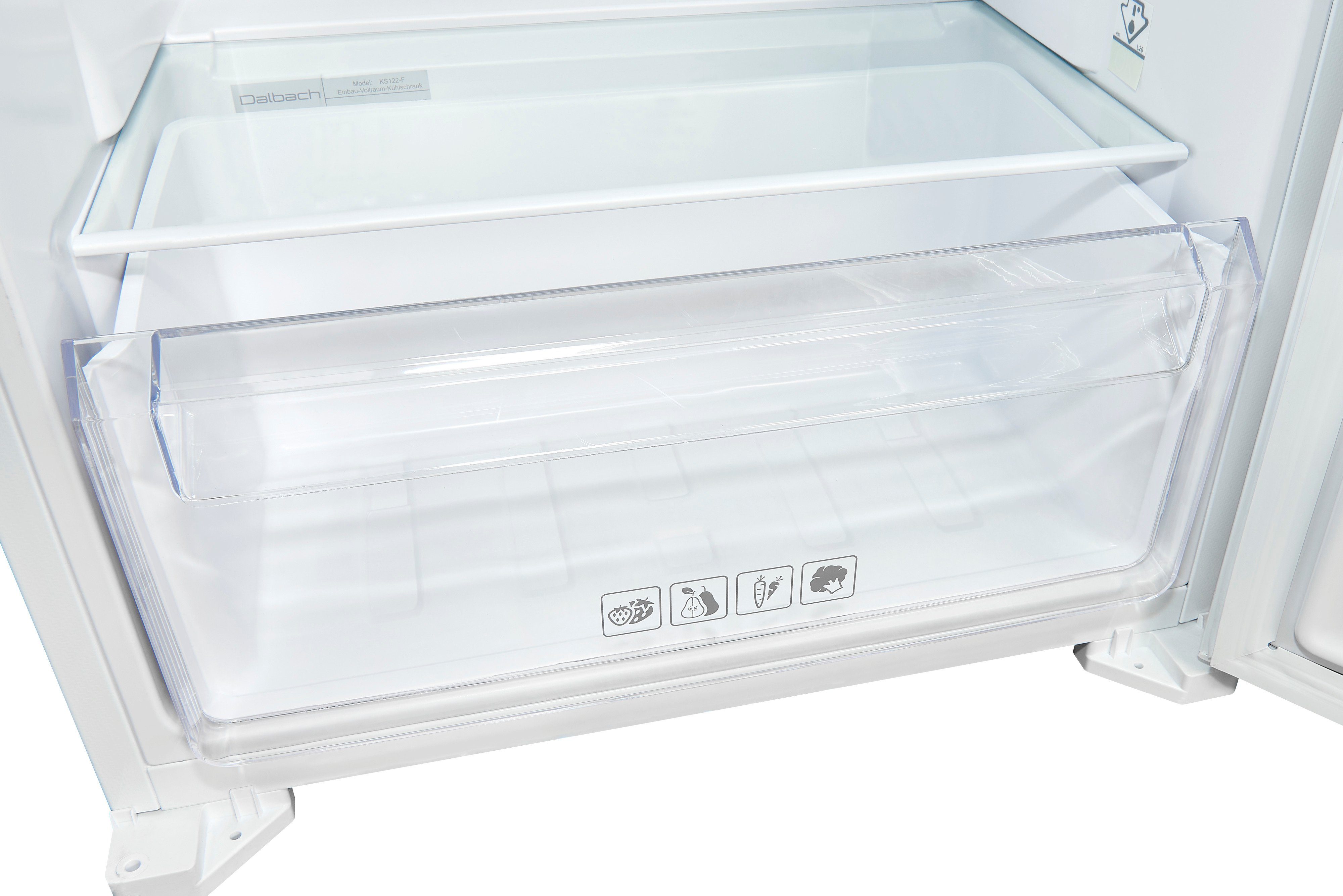 exquisit Einbaukühlschrank EKS201-V-E-040F, 122.7 cm hoch, 54 cm breit, mit elektronischer Steuerung & Super-Kühl-Modus
