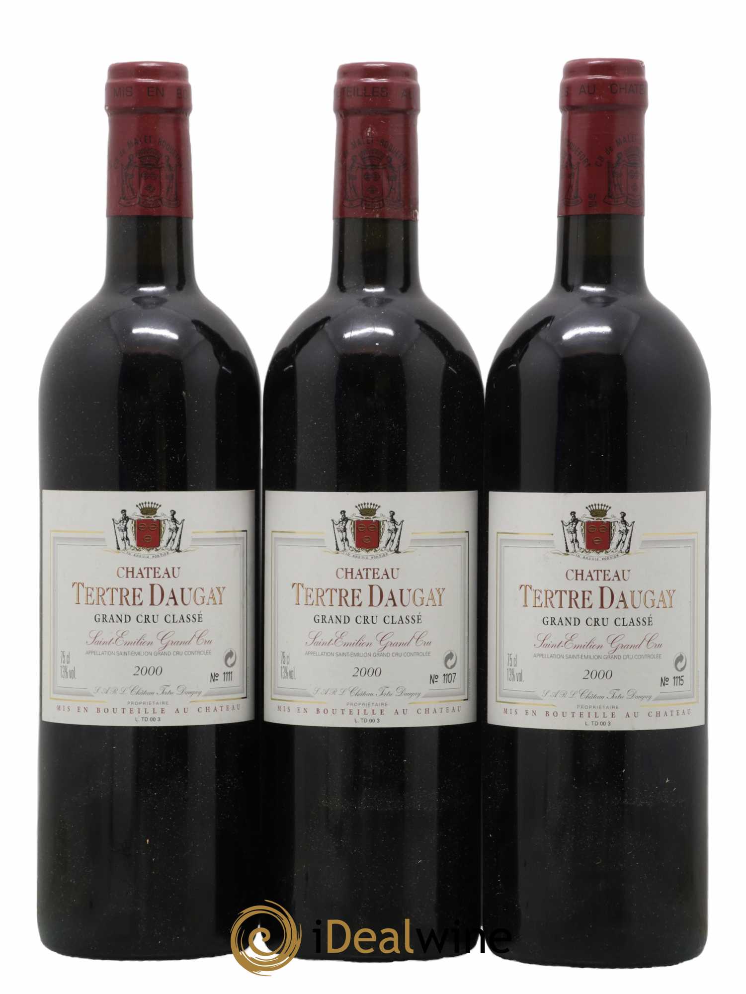Château Tertre Daugay Grand Cru Classé  2000 - Lot de 6 Bouteilles