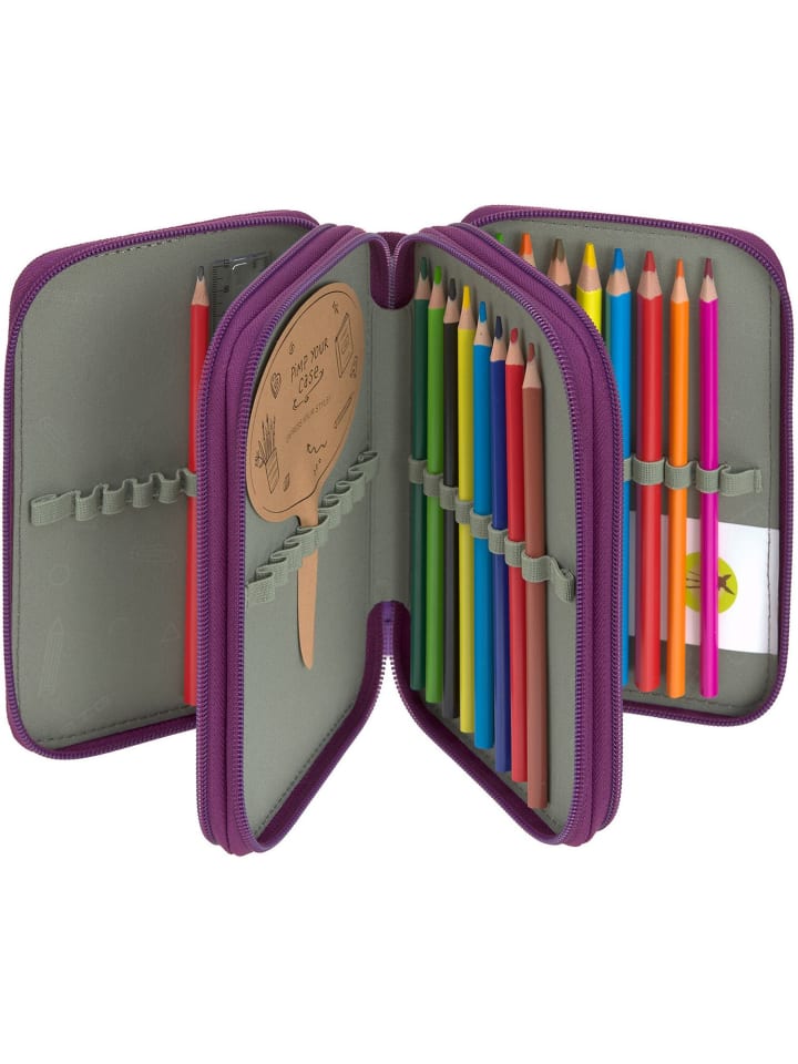 Lässig School Triple Pencil Case Unique lilac in lila günstig kaufen onesize