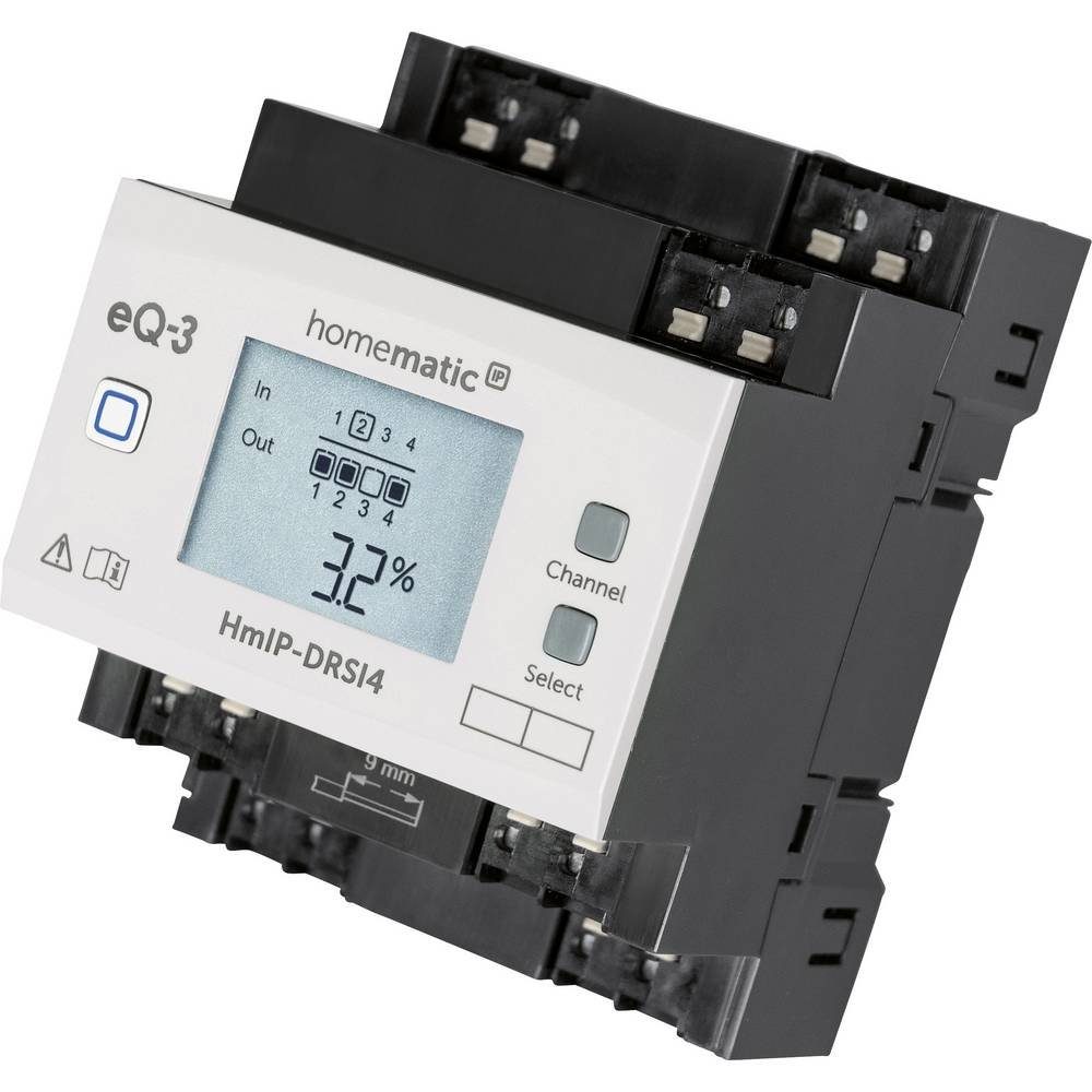 Homematic IP Schaltaktor für Hutschienenmontage – 4-fach Smart-Home-Steuerelement