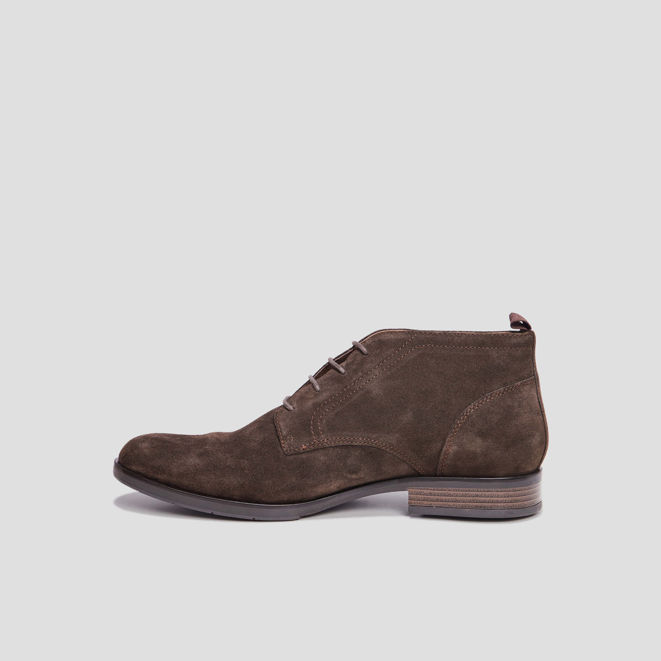 Bottines à lacets en cuir Brouy marron homme | La Halle