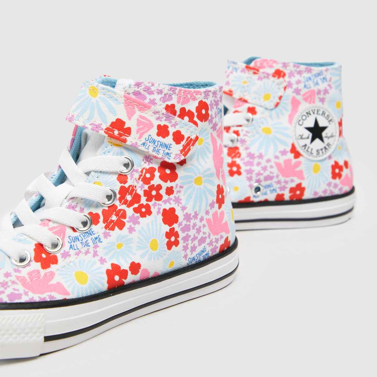 Converse beli multi all star hi 1v dekliški junior športni copati